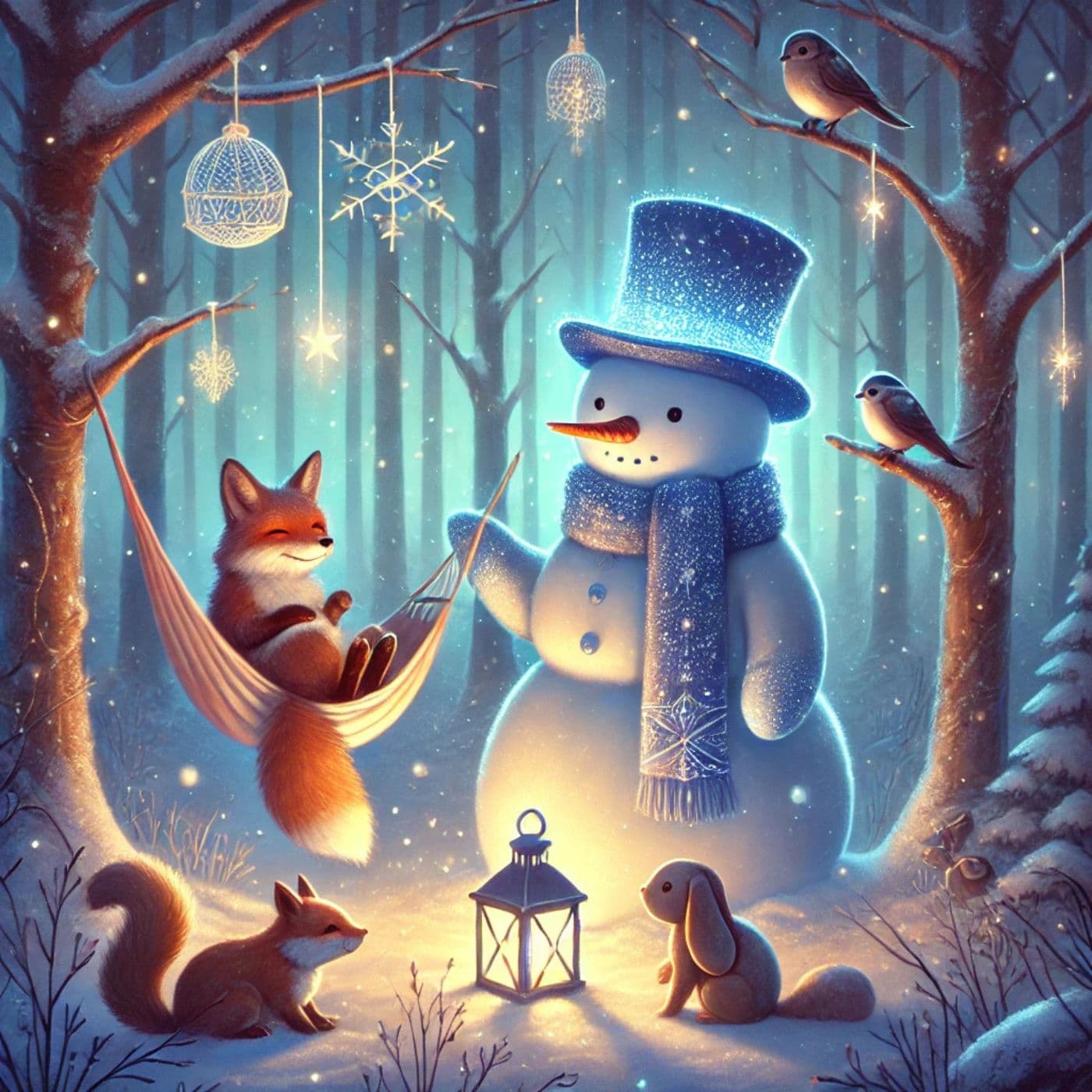 Mr. Sprinkles the Snowman and the Forest Friends