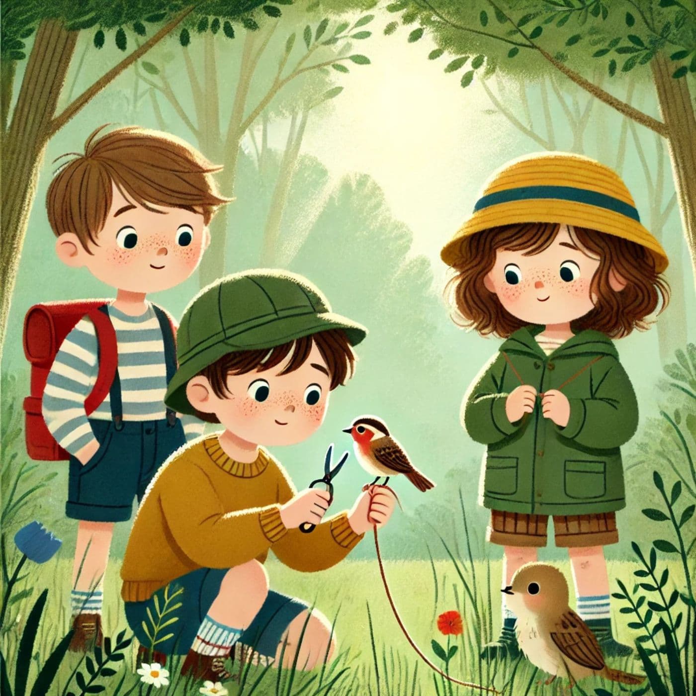 Sam, Amelia, and Max: The Woodland Helpers